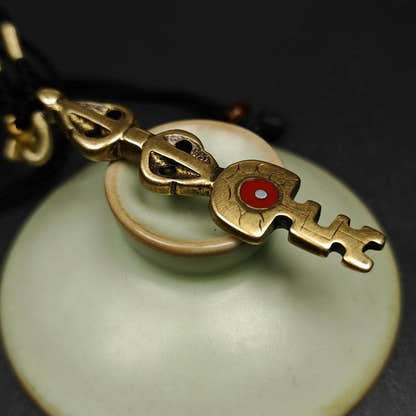 Amulet,The Key of Heart Pendant - Tibetan Buddhist amulet, view 4