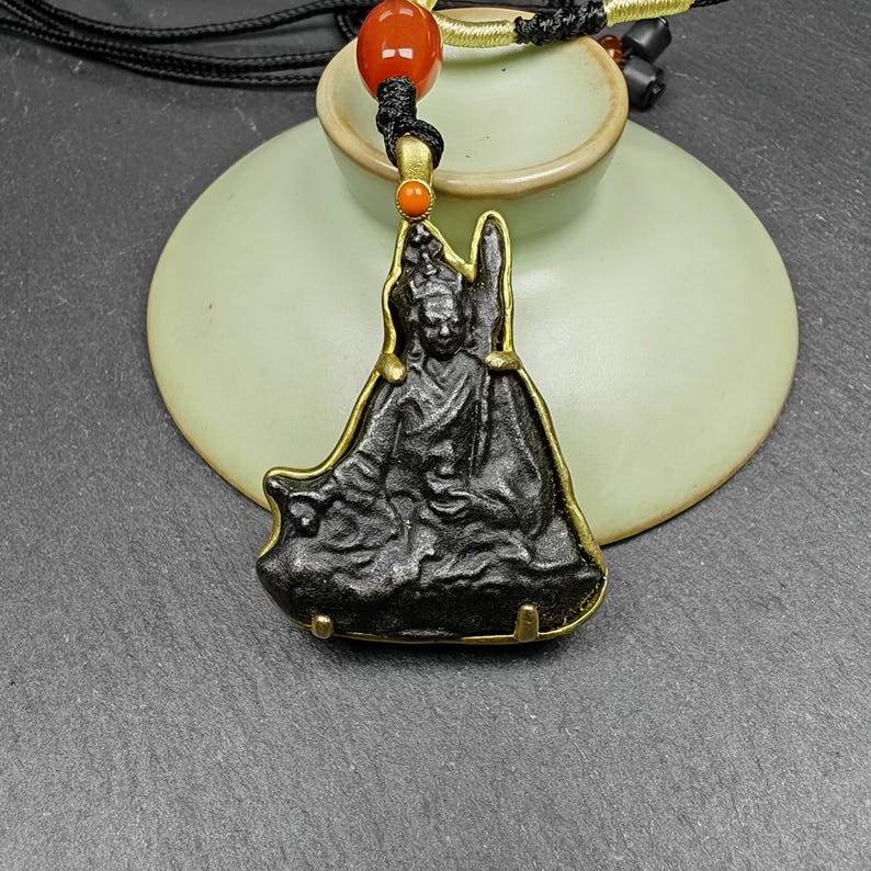 Buddha Statue Amulet, Pendant - Tibetan Buddhist amulet, view 4