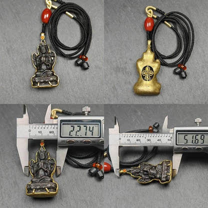 Buddha Statue Amulet, Pendant - Tibetan Buddhist amulet, view 6