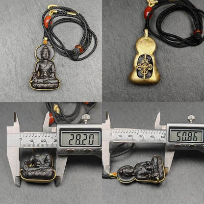 Buddha Statue Amulet, Pendant - Tibetan Buddhist amulet, view 5