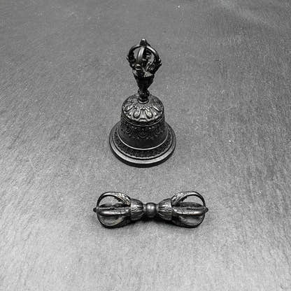 Vajra and Bell Set,Tibetan Tantric Buddhism Ritual Implement - Tibetan Buddhist vajra, view 4