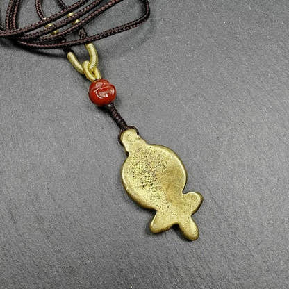Tibetan Buddhism Amulet - Vajra Pendant with OM Symbol - Tibetan Buddhist amulet, view 4