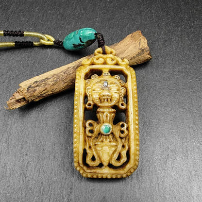 Kapala Amulet - Dorje Phurba Vajrakilaya - Tibetan Buddhist amulet, view 5