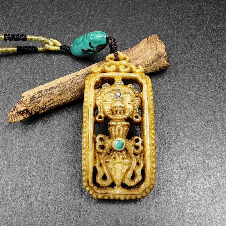 Kapala Amulet - Dorje Phurba Vajrakilaya - Tibetan Buddhist amulet, view 5