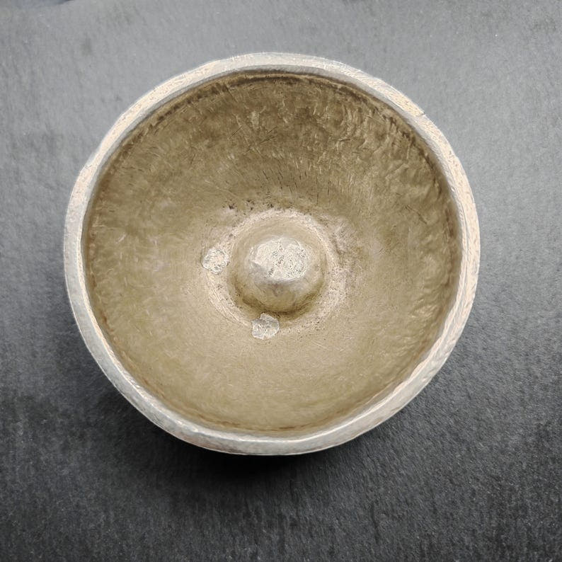 Old Silver Water Offering Bowls,87 - Tibetan Buddhist art, view 8