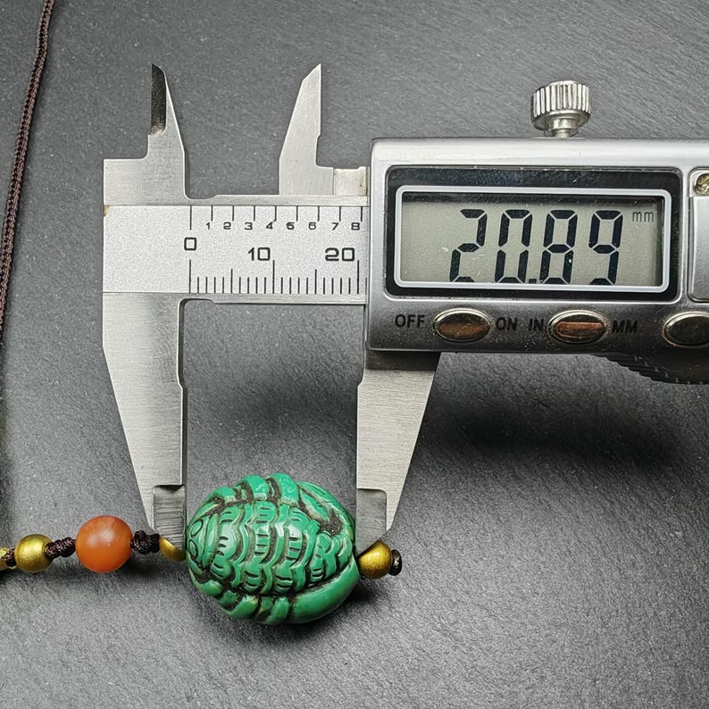Old Turquoise Tibetan Scorpion Amulet,21 - Tibetan Buddhist amulet, view 8