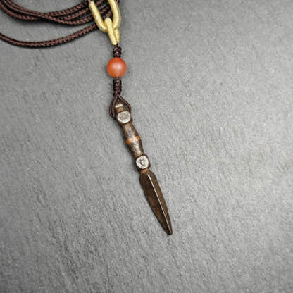 Old Tibetan Phurba Amulet,Kila - Dorje Phurba,40 Years Old - Tibetan Buddhist amulet, view 5