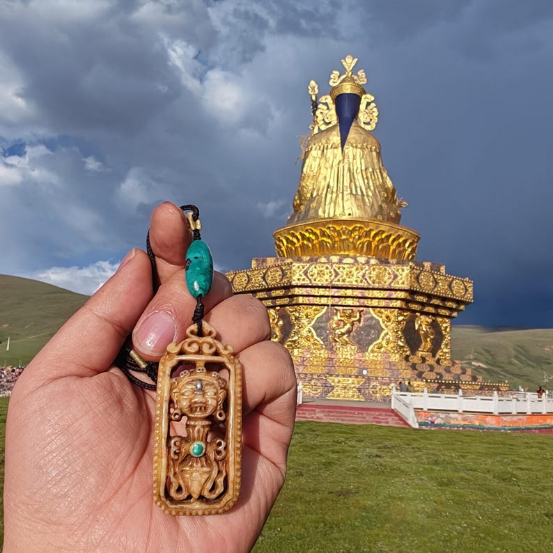 Authentic Tibetan Amulet Pendants – Spiritual Protection & Good