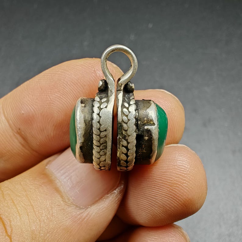 Turquoise Counter Clip - Tibetan Buddhist mala beads, view 8