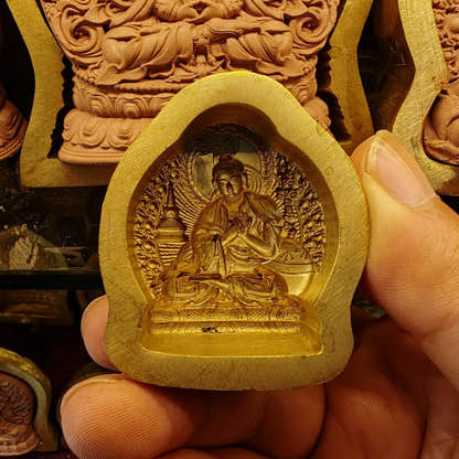Klu Sgrub - Nagarjuna Tsa Tsa Mold - Tibetan tsa tsa mold, detailed view