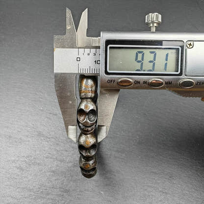 Tibetan Citipati Skull Bangle,Cold Iron Cuff Bracelet - Tibetan Buddhist art, view 9