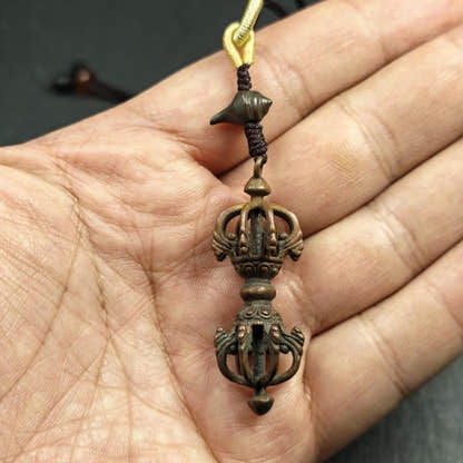 Tibetan Vajra Amulet - Protective Charm - 47 - Tibetan Buddhist amulet, view 7
