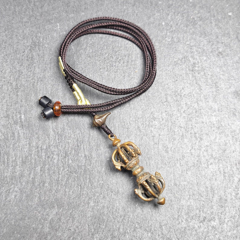 Tibetan Vajra Amulet - Protective Charm - 47 - Tibetan Buddhist amulet, view 6