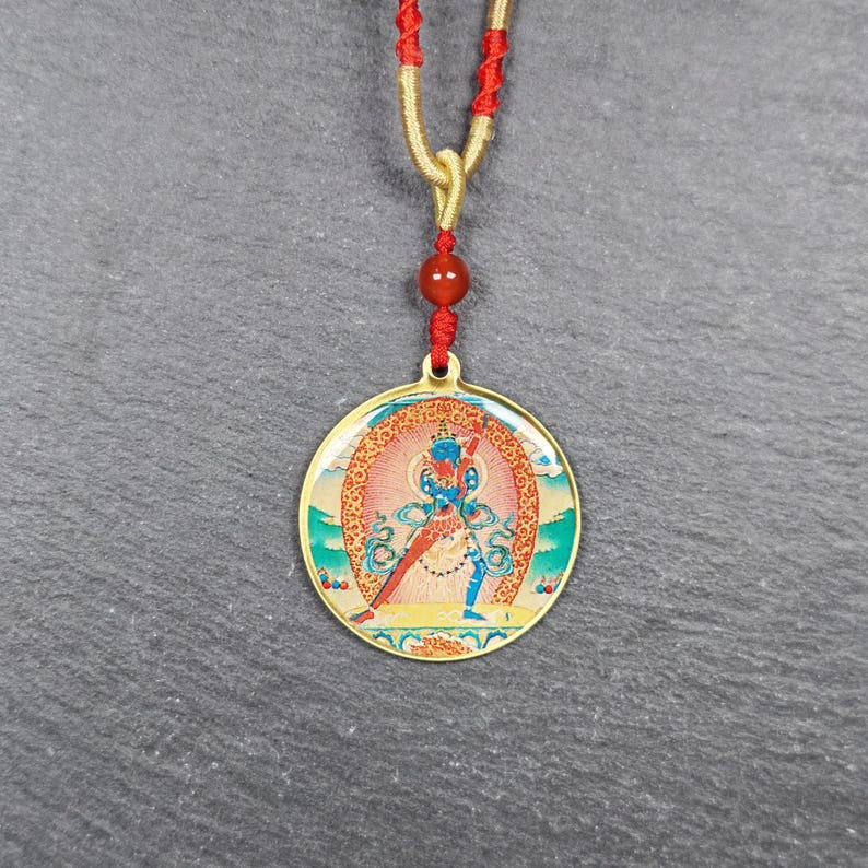 Chakrasamvara + Mahakala Amulet Double Sided 34mm - Tibetan Buddhist amulet, view 11