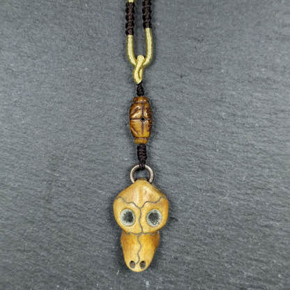 Bird Skull Amulet - Beak Mask Pendant - 31 - Tibetan Buddhist amulet, view 8