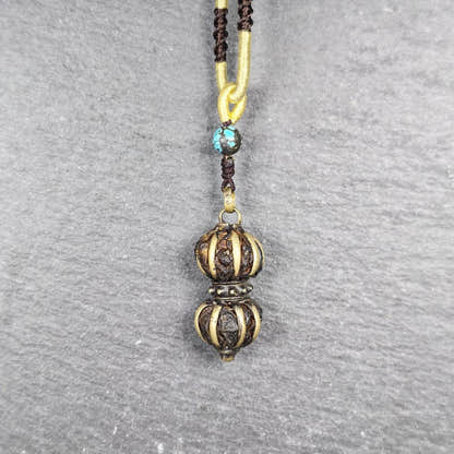 Vajra Amulet Tibetan Protective Charm with Consecration Filled 35*15mm - Tibetan Buddhist amulet, view 4