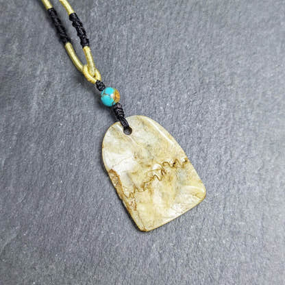 Original Kapala Amulet - Gandhanra Old Tibetan Protective Charm - 37mm - Tibetan Buddhist amulet, detailed view