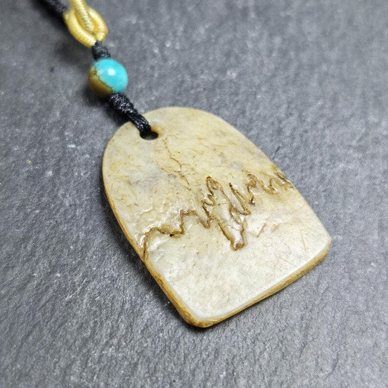 Original Kapala Amulet - Gandhanra Old Tibetan Protective Charm - 37mm - Tibetan Buddhist amulet, view 7