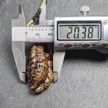 Antique Scorpion-shaped Kapala Amulet - 39mm - Tibetan Buddhist amulet, view 11
