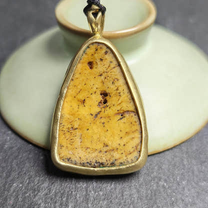 Shield-shaped Kapala Amulet - 37mm - Tibetan Buddhist amulet, view 8