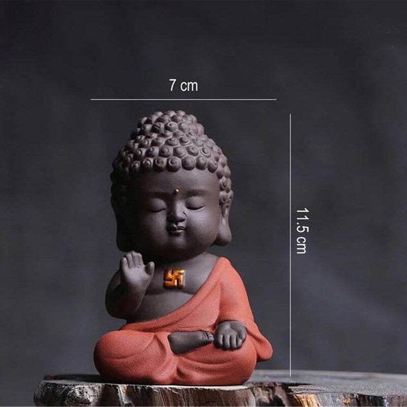 Purple Sand Meditation Buddha Statues - Tibetan Buddhist statue, view 7