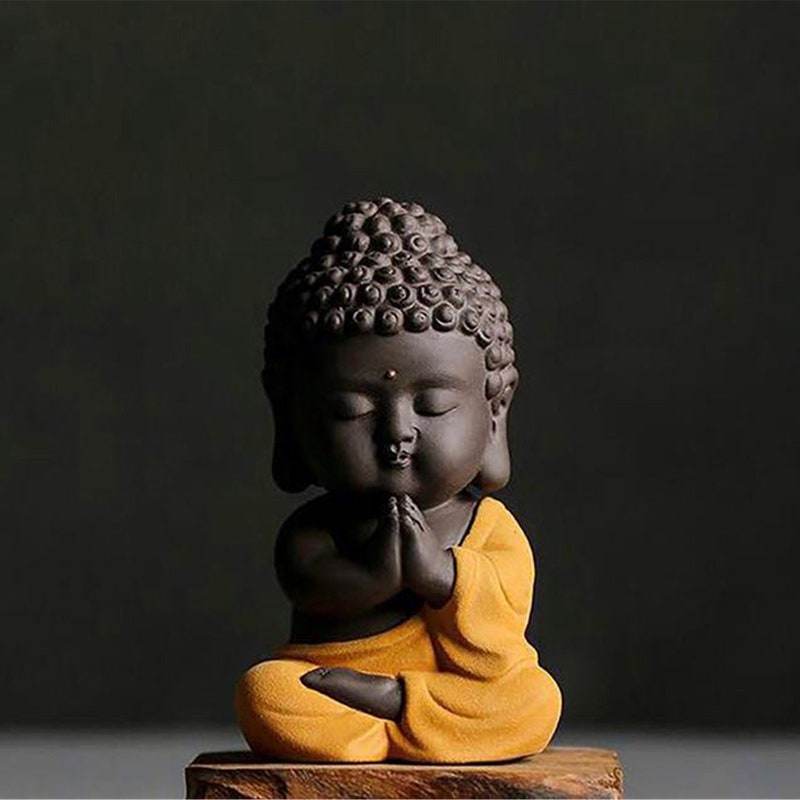Purple Sand Meditation Buddha Statues - Tibetan Buddhist statue, view 9