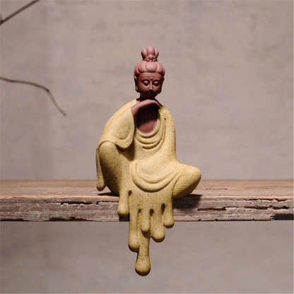 Purple Sand Shakyamuni,Avalokiteshvara,Ksitigarba Buddha Statues - Tibetan Buddhist statue, view 5