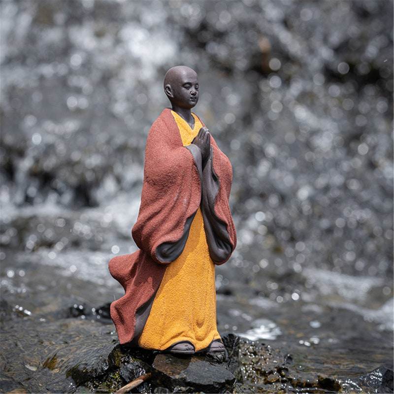 Purple Sand Mdeitation Buddha Statues - Tibetan Buddhist statue, detailed view
