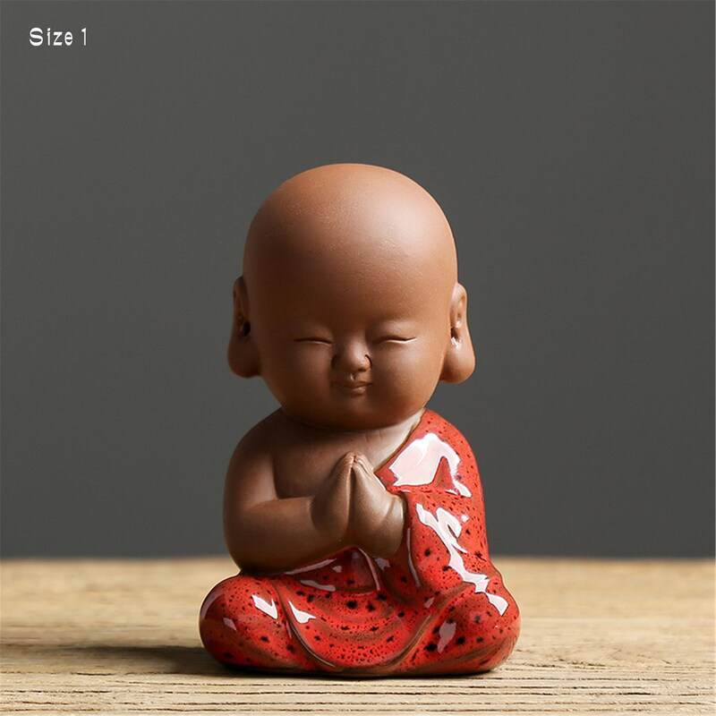 Purple Sand Shakyamuni,Avalokiteshvara,Ksitigarba Buddha Statues - Tibetan Buddhist statue, size reference