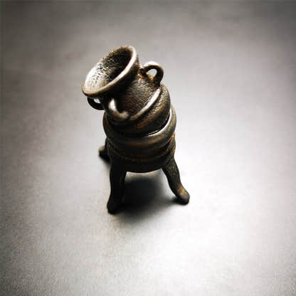 Cone Incense Burner Model - Tibetan Buddhist art, close-up detail