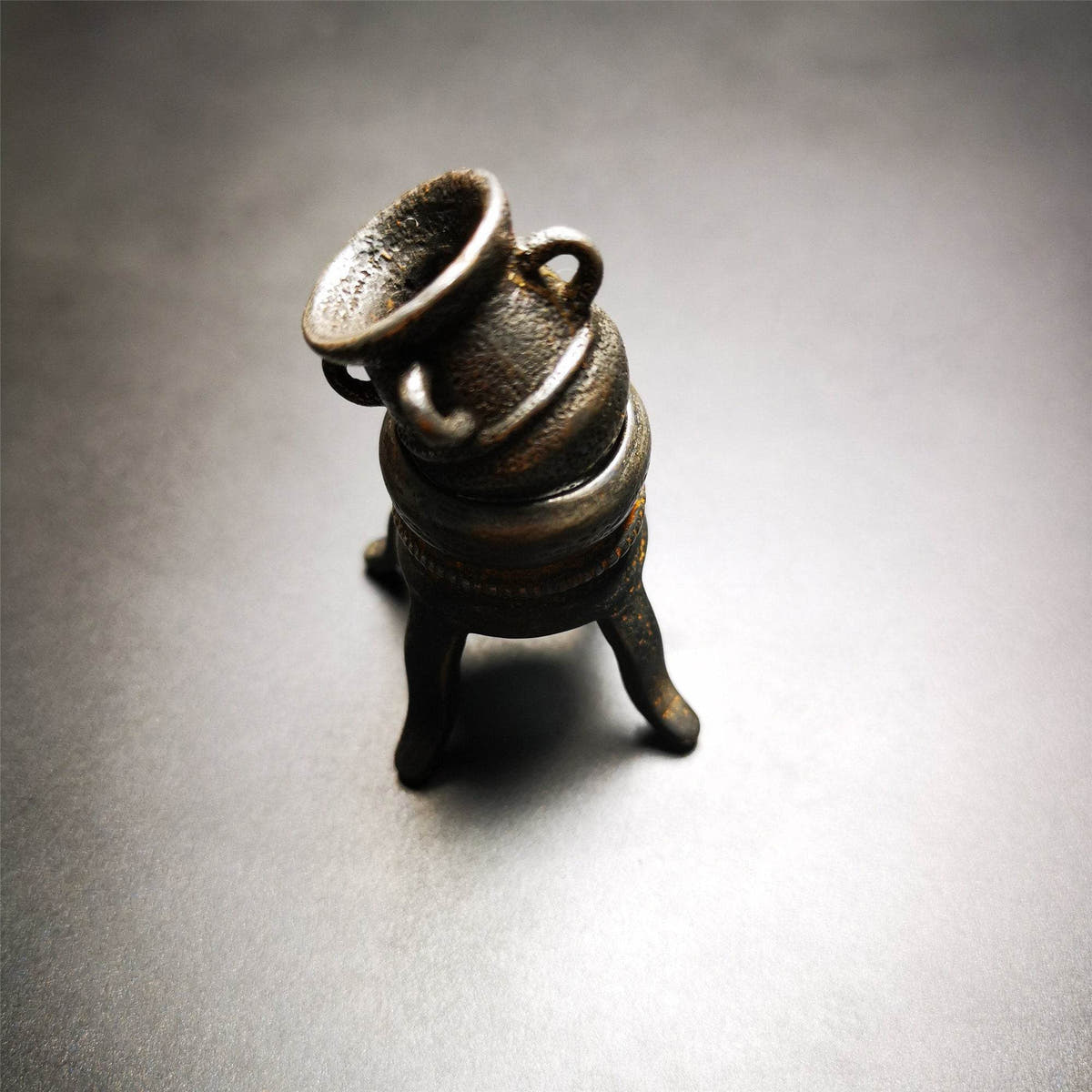 Cone Incense Burner Model - Tibetan Buddhist art, close-up detail