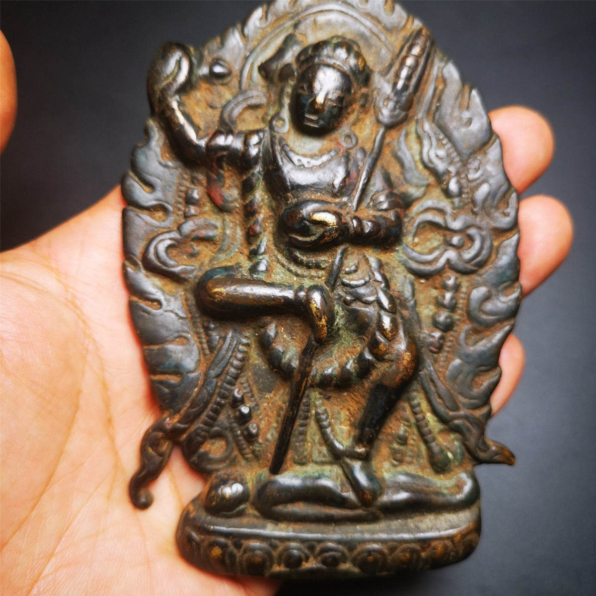 Statue,Troma Nagmo,krodikali - Tibetan Buddhist statue, view 5
