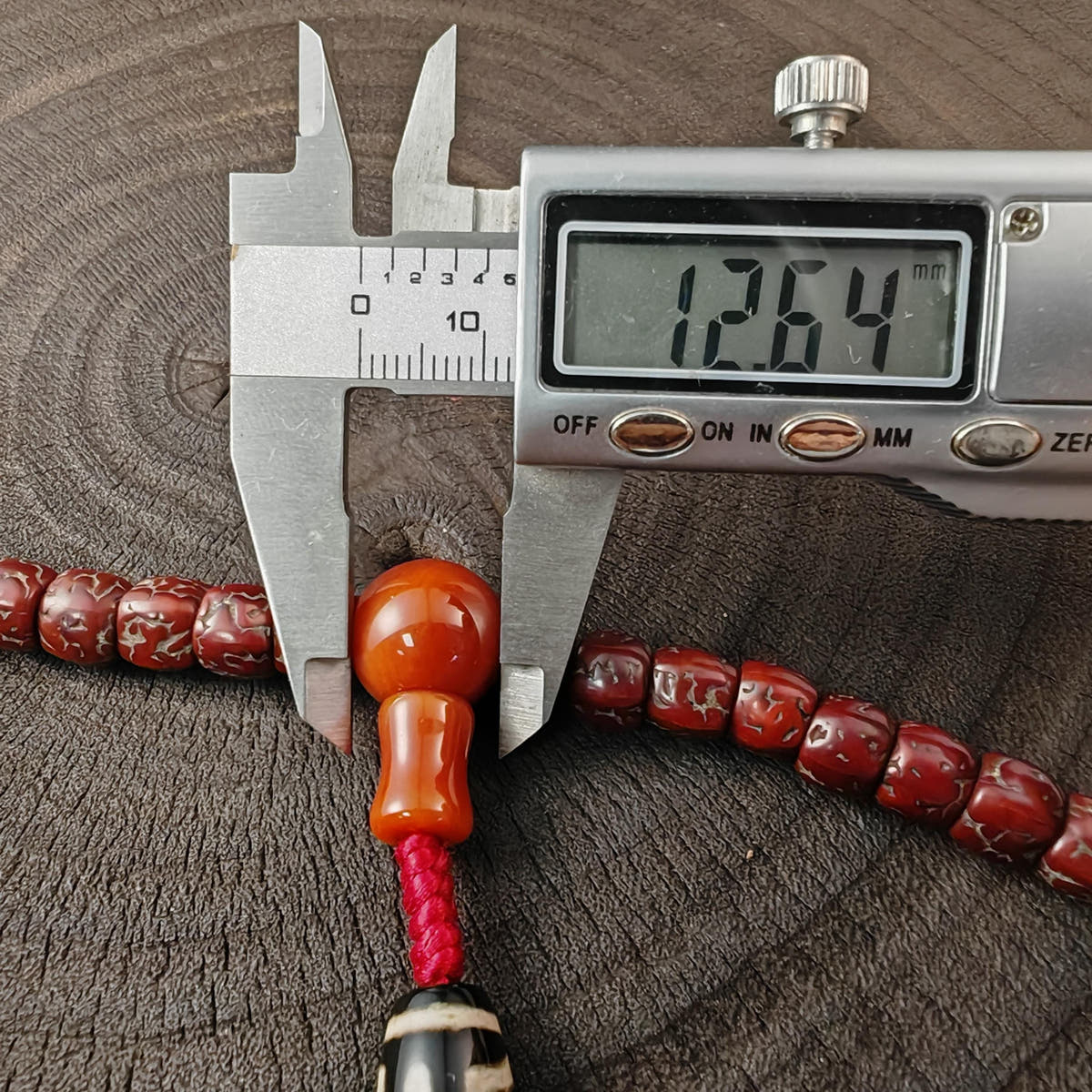 Authentic Tibetan Rudraksha Mala, Old 8mm 108 Prayer Beads Necklace