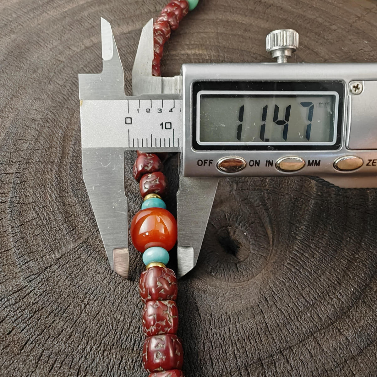 Authentic Tibetan Rudraksha Mala, Old 8mm 108 Prayer Beads Necklace