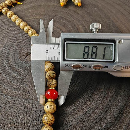 Authentic 7+mm Lotus Seed Necklace Mala: Old Tibetan Rosary 108 Prayer Beads