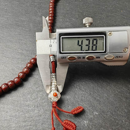 Authentic Tibetan Rudraksha Mala Necklace, Old 7mm 108 Prayer Beads with Conch & Turquoise Treasures