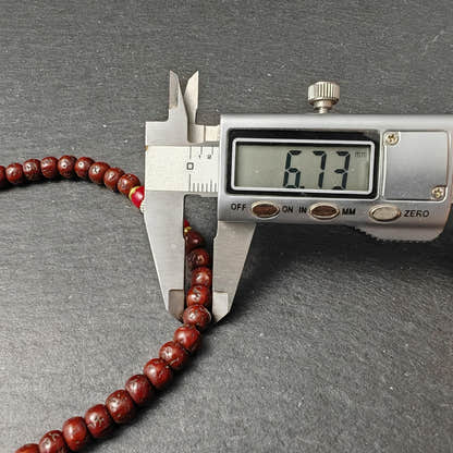 Authentic Tibetan Rudraksha Mala Necklace, Old 7mm 108 Prayer Beads with Conch & Turquoise Treasures