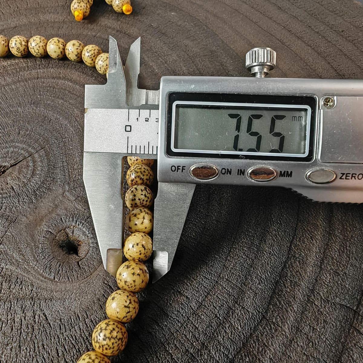 Authentic 7+mm Lotus Seed Necklace Mala: Old Tibetan Rosary 108 Prayer Beads