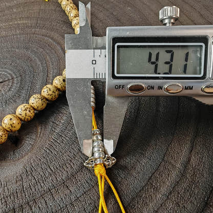 Authentic 7+mm Lotus Seed Necklace Mala: Old Tibetan Rosary 108 Prayer Beads