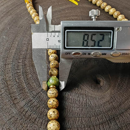 Authentic 7+mm Lotus Seed Necklace Mala: Old Tibetan Rosary 108 Prayer Beads