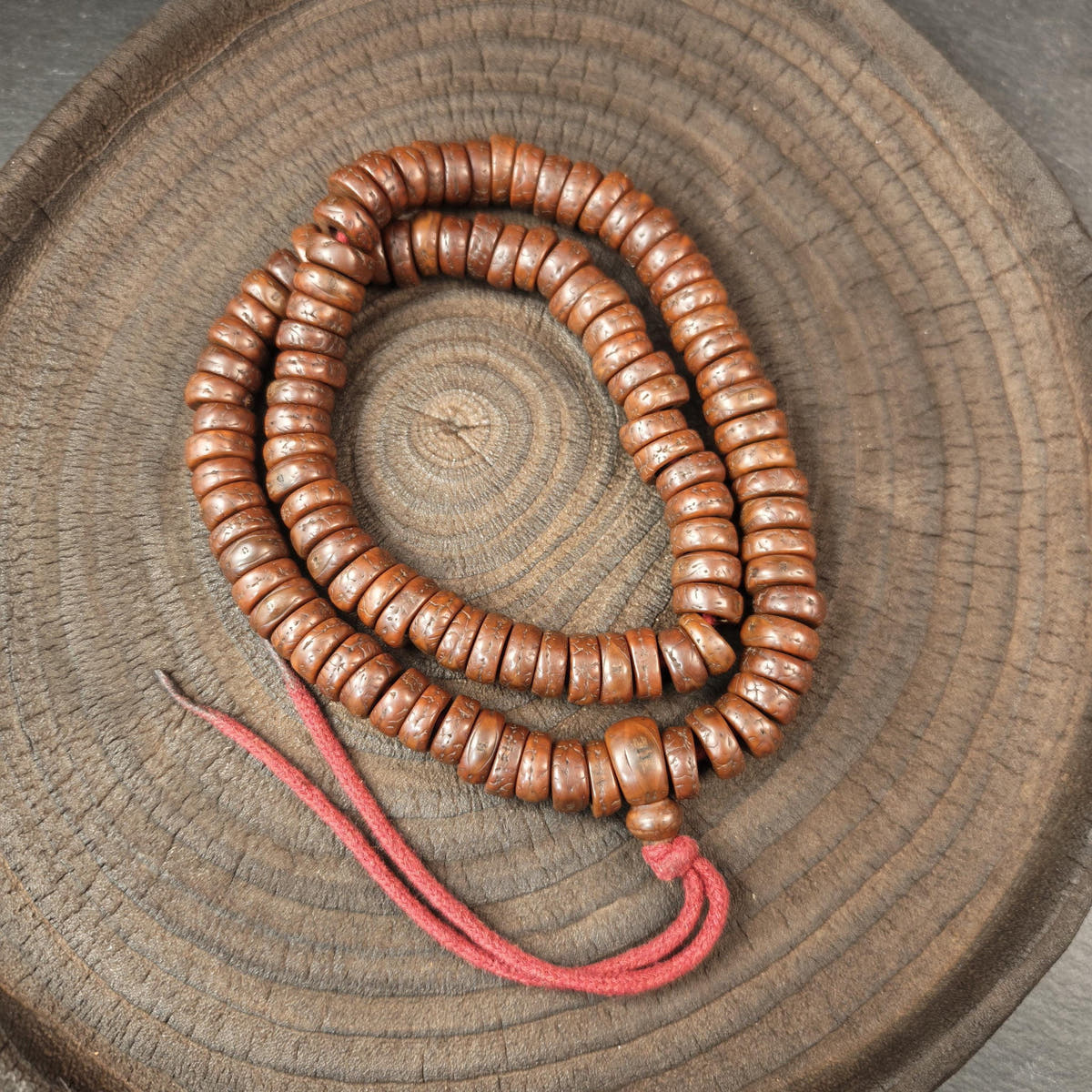 15mm Phoenix Eye Bodhi Seed Mala Blessed 108 Prayer Bead