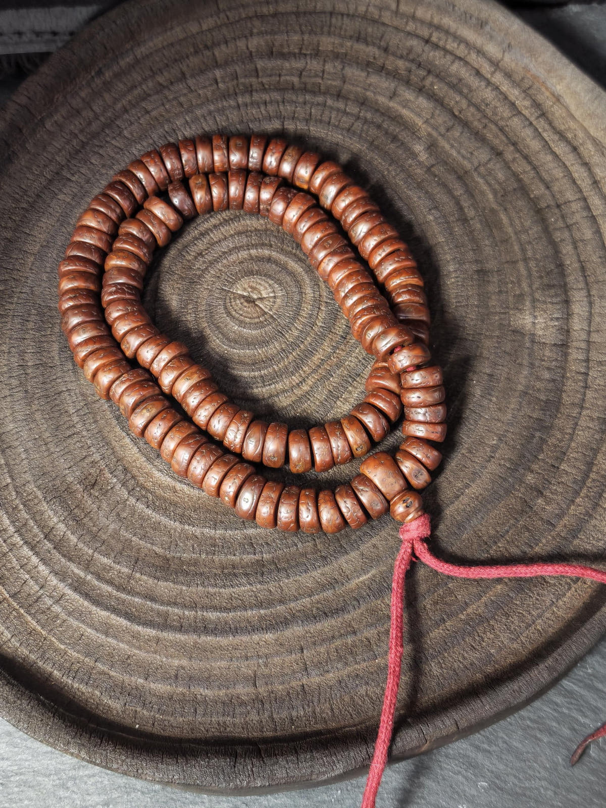 15mm Phoenix Eye Bodhi Seed Mala Blessed 108 Prayer Bead