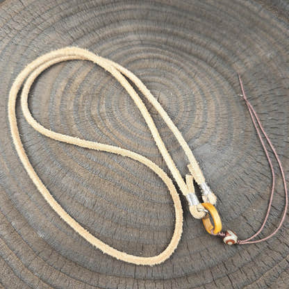 Genuine Tibetan Rawhide Leather Necklace Strap Unisex