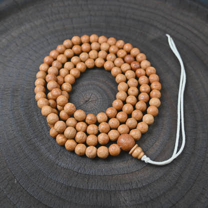 Handmade 9mm Phoenix Eye Bodhi Seed Mala Necklace