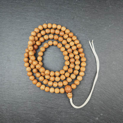 Handmade 9mm Phoenix Eye Bodhi Seed Mala Necklace