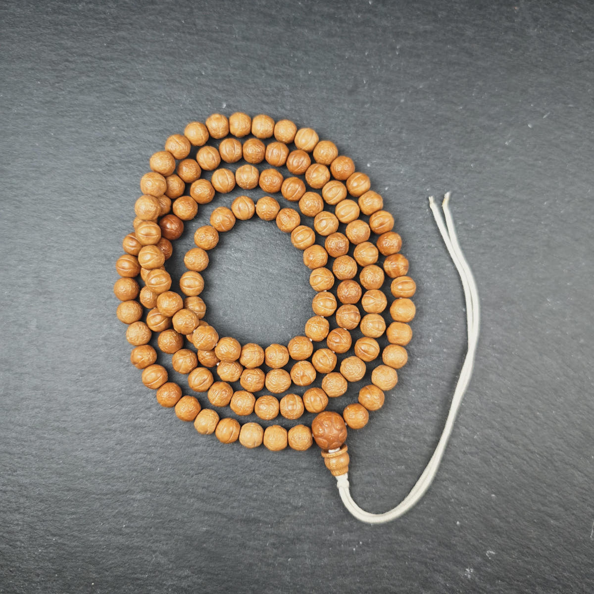Handmade 9mm Phoenix Eye Bodhi Seed Mala Necklace