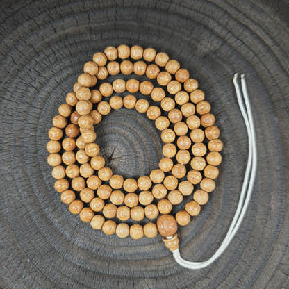 Handmade 9mm Phoenix Eye Bodhi Seed Mala Necklace