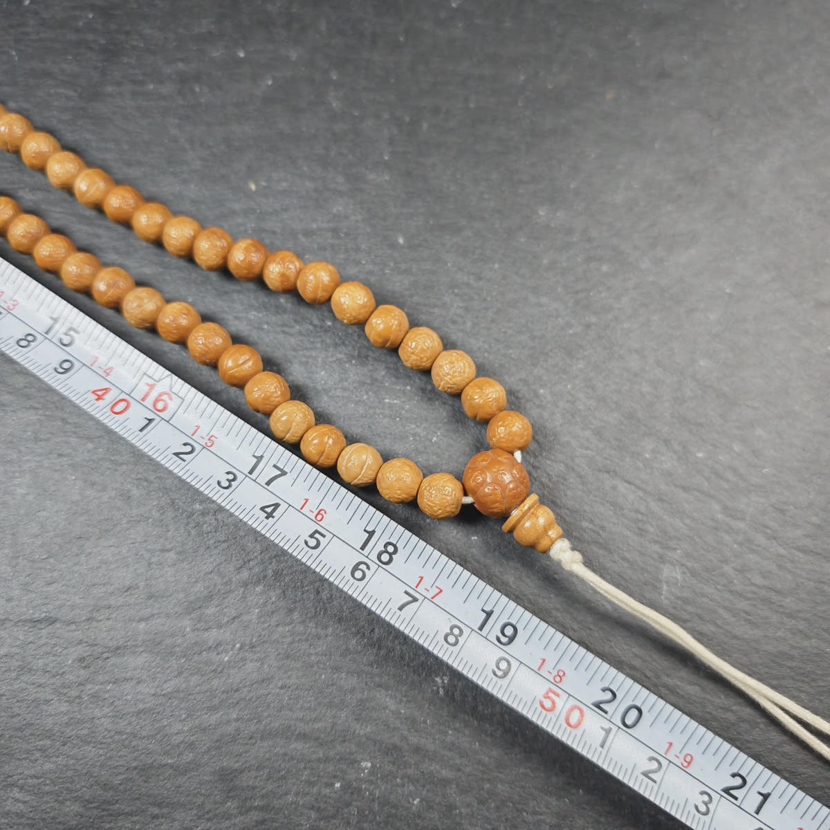 Handmade 9mm Phoenix Eye Bodhi Seed Mala Necklace