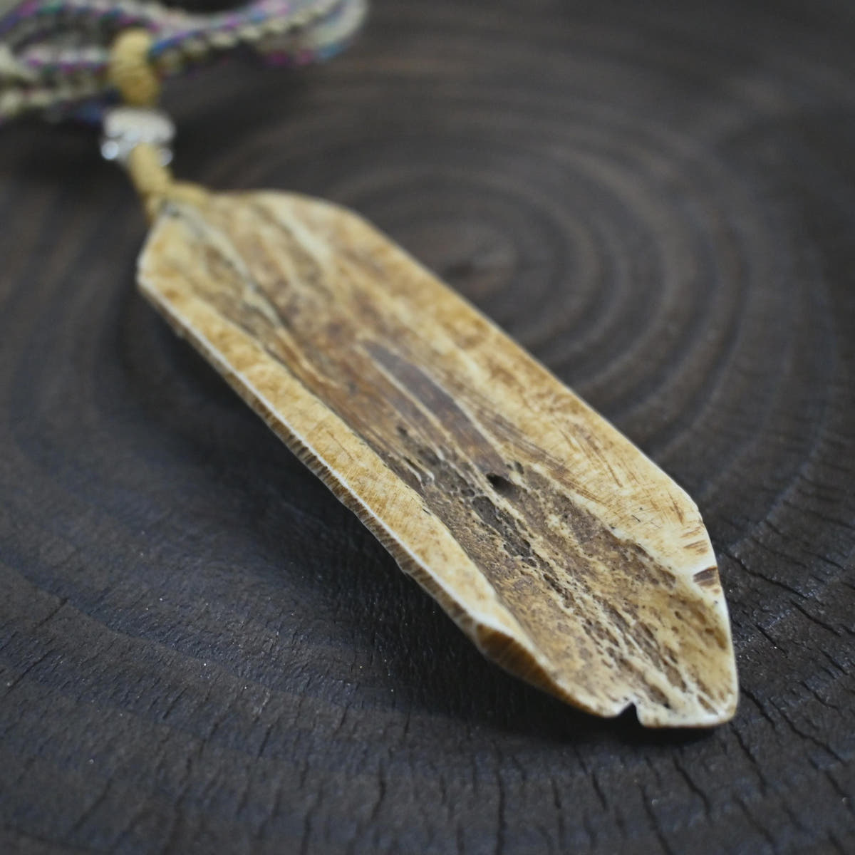 Skull Master Citipai Amulet | Vintage Tibetan Yak Bone Carved Protective Pendant