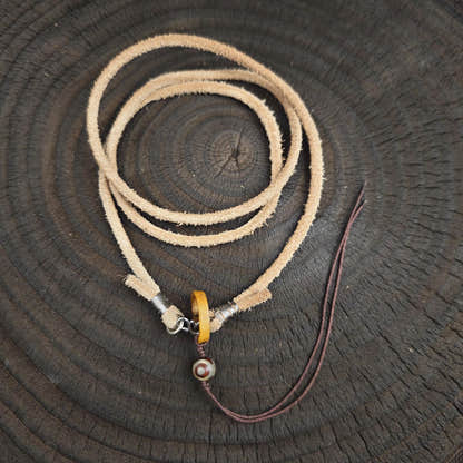 Genuine Tibetan Rawhide Leather Necklace Strap Unisex
